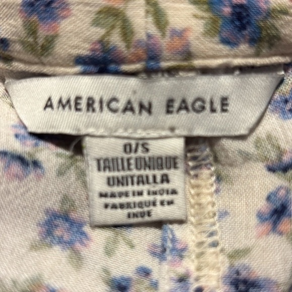 American Eagle Outfitters Floral Flutter Sleeve Kimono Size One Size - Picture 6 of 7